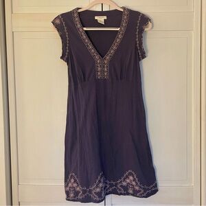 Vertigo Paris Plum Embroidered Dress